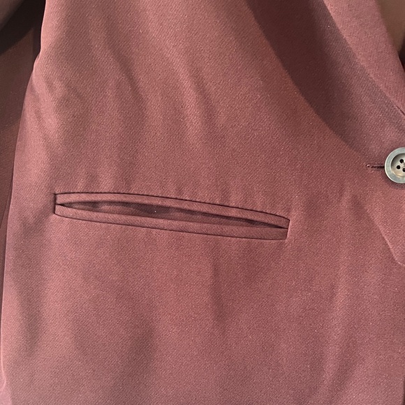 Old Navy Women's Deep purple Single-Button Blazer - Picture 3 of 5